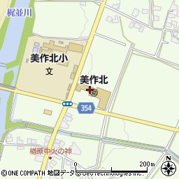 岡山県美作市楢原中277周辺の地図