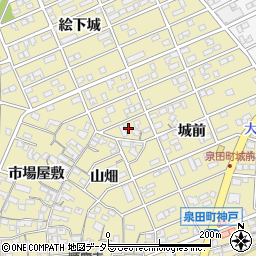 愛知県刈谷市泉田町城前74周辺の地図