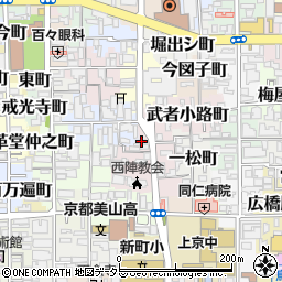 京都府京都市上京区一条殿町488周辺の地図