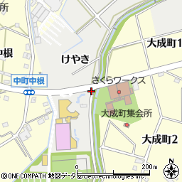 愛知県豊田市西田町大縄場周辺の地図