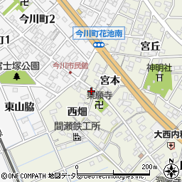 愛知県刈谷市今岡町西畑78周辺の地図