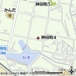 愛知県大府市神田町周辺の地図
