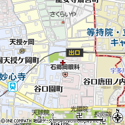 リパーク龍安寺駅南駐車場周辺の地図