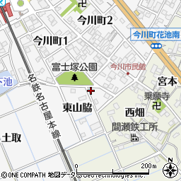 愛知県刈谷市今川町東山脇23周辺の地図