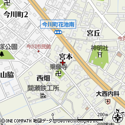 愛知県刈谷市今岡町宮本周辺の地図