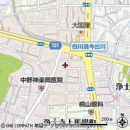 京都西田町教会周辺の地図
