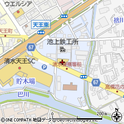 静岡県静岡市清水区天王南4-2周辺の地図