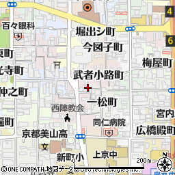 京都府京都市上京区一条殿町507周辺の地図