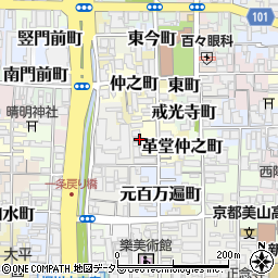 京都府京都市上京区革堂西町525-11周辺の地図