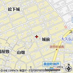 愛知県刈谷市泉田町城前81周辺の地図