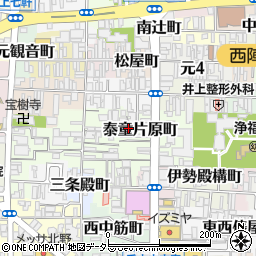 京都府京都市上京区泰童片原町周辺の地図