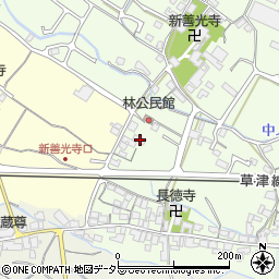 滋賀県栗東市林117周辺の地図