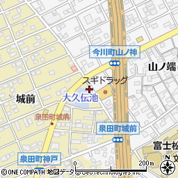 愛知県刈谷市泉田町城前187周辺の地図