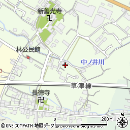 滋賀県栗東市林98周辺の地図