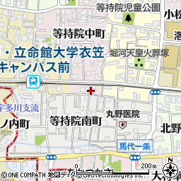 京都府京都市北区等持院中町51-2周辺の地図