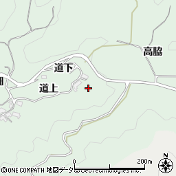 愛知県岡崎市日影町高脇周辺の地図