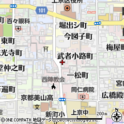 京都府京都市上京区一条殿町483周辺の地図