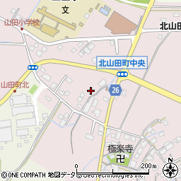 滋賀県草津市北山田町263周辺の地図