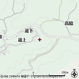 愛知県岡崎市日影町（高脇）周辺の地図