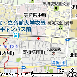 京都府京都市北区等持院中町50-2周辺の地図