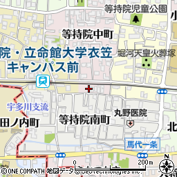 京都府京都市北区等持院中町50周辺の地図