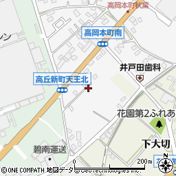 愛知県豊田市高岡本町南54周辺の地図