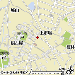 愛知県岡崎市細川町上市場27周辺の地図