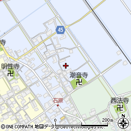 滋賀県蒲生郡日野町石原1065周辺の地図