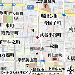 京都府京都市上京区一条殿町486周辺の地図