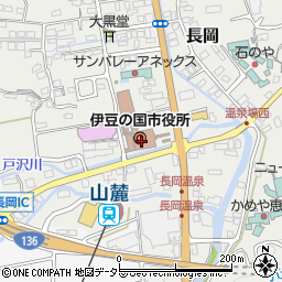 静岡県伊豆の国市周辺の地図