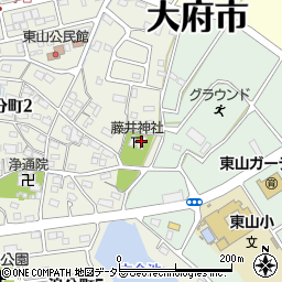 藤井神社周辺の地図