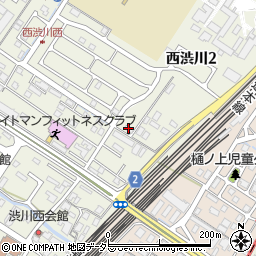 渋川中出会館　集会所周辺の地図