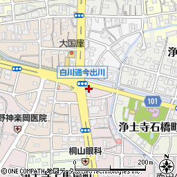 京都銀行銀閣寺支店周辺の地図