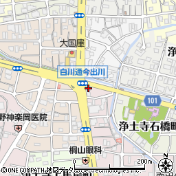 京都銀行銀閣寺支店 ＡＴＭ周辺の地図