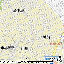 愛知県刈谷市泉田町城前64周辺の地図