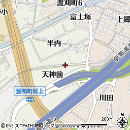 愛知県豊田市鴛鴨町天神前周辺の地図