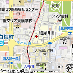 京都府京都市上京区紙屋川町周辺の地図