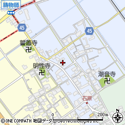 滋賀県蒲生郡日野町石原1154周辺の地図