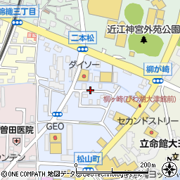 滋賀県大津市松山町周辺の地図