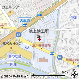 静岡県静岡市清水区天王南4周辺の地図