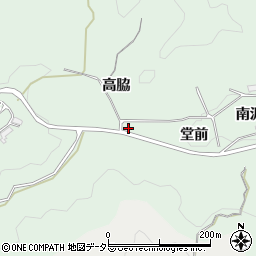 愛知県岡崎市日影町周辺の地図