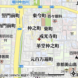 京都府京都市上京区革堂西町519周辺の地図