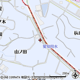 愛知県東海市荒尾町山ノ田1周辺の地図