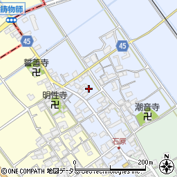 滋賀県蒲生郡日野町石原1153周辺の地図