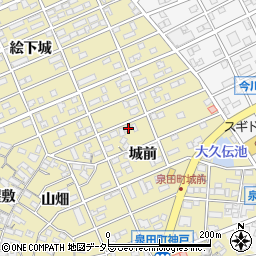 愛知県刈谷市泉田町城前89周辺の地図