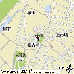 順行寺周辺の地図