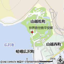 京都府京都市右京区嵯峨広沢町周辺の地図