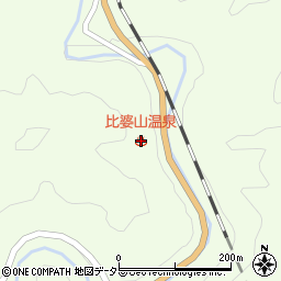 比婆山温泉周辺の地図