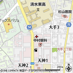 静岡市立　清水病児・病後児保育室虹いろ周辺の地図