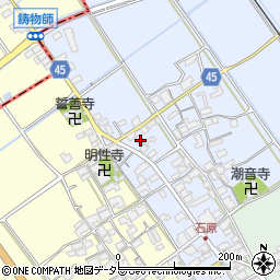 滋賀県蒲生郡日野町石原1156周辺の地図